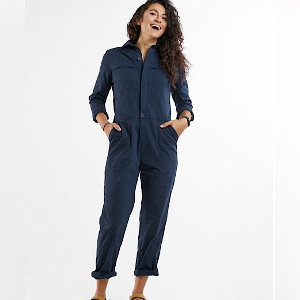 Title Nine Navy Blue Jumpsuit